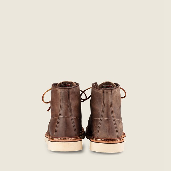 Red Wing Heritage Boots Khaki - Red Wing Mens Classic Moc – 6-inch Rough & Tough Leather - MYLSN-896